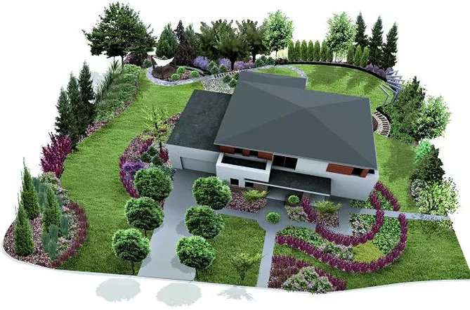 Организация дачи: дизайн расположения дома, хозяйственных построек, растений в саду, зон отдыха