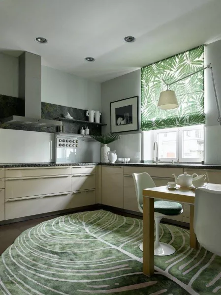 Зеленый цвет в интерьере - идеи дизайна комнат, цветовые сочетания (90 фото)